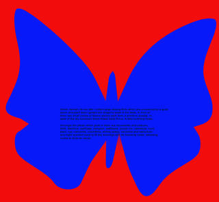 Blue butterfly (for Derek), 2022