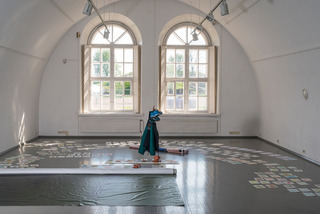 I don't need you I need a boat, 2019. Installation view at Spring Open Studios, HIAP, Helsinki, Finland 